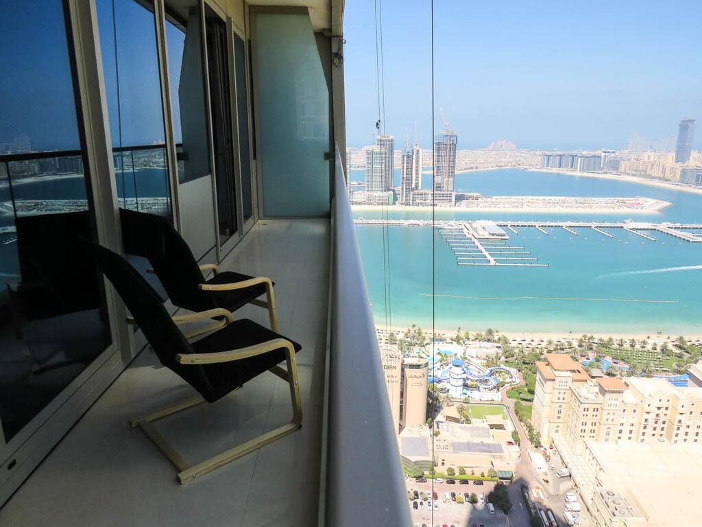 Comfortable Partial Palm View 1 BR Dubai Marina - Accommodation Abudhabi