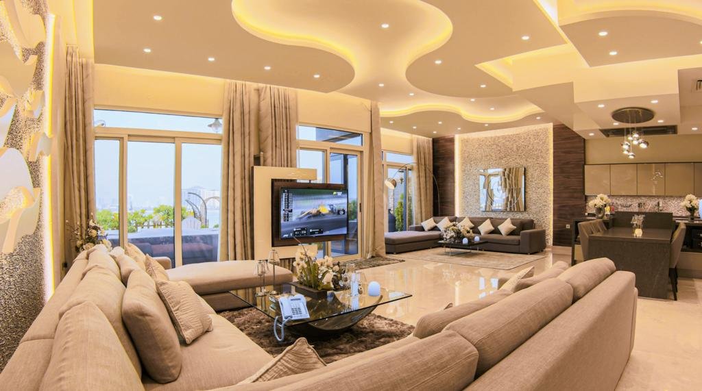 Exquisite Palm Villa With Private Beach, Palma Residences - Accommodation Abudhabi
