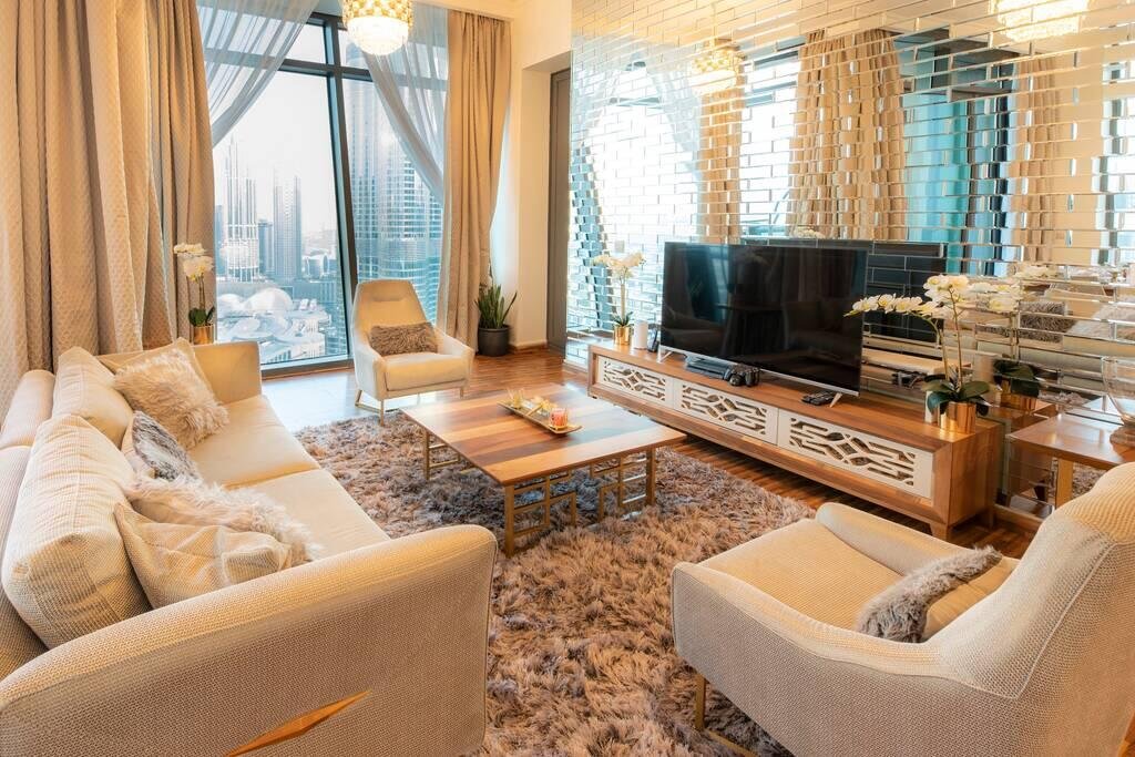 FIRST CLASS 2BR With Full BURJ KHALIFA And FOUNTAIN VIEW - Accommodation Abudhabi 5