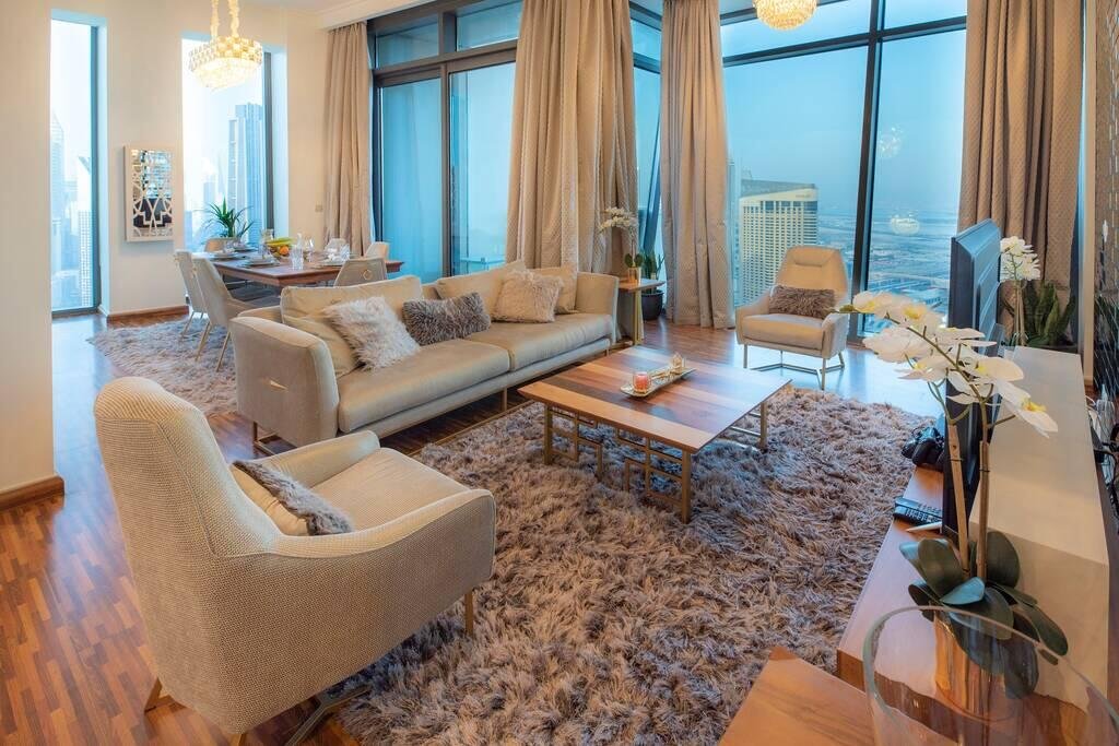 FIRST CLASS 2BR With Full BURJ KHALIFA And FOUNTAIN VIEW - Accommodation Abudhabi 4