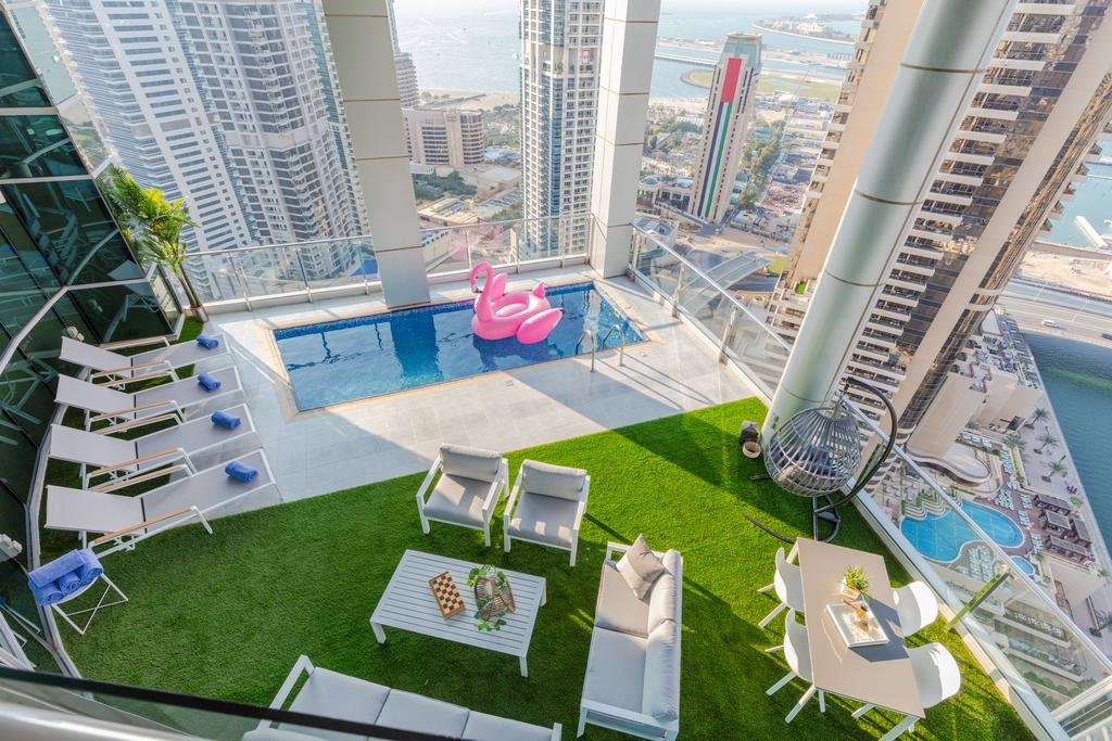 Stella Stays 4 BDR Marina Penthouse Dubai Marina Private Pool