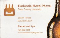 Eudunda Hotel Motel - Coogee Beach Accommodation
