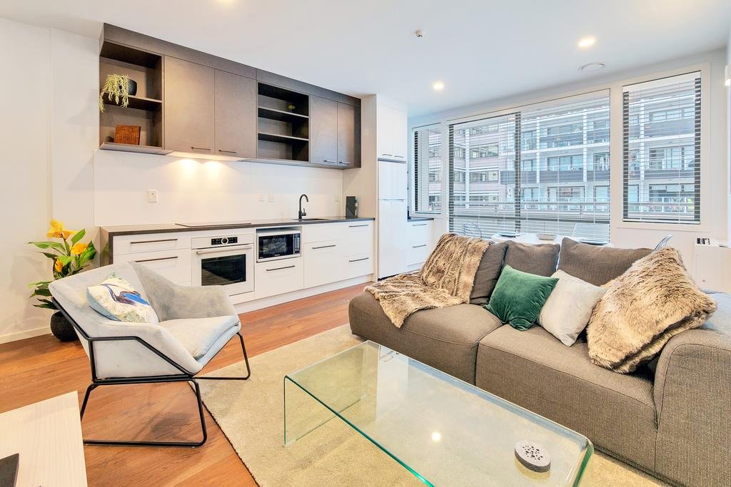 Designer Styled City Apartment With Carpark - Accommodation New Zealand 0
