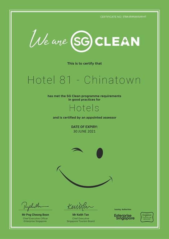 Hotel 81 Chinatown - Accommodation Singapore