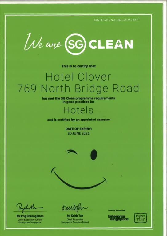 Hotel Clover 769 North Bridge Road - Accommodation Singapore