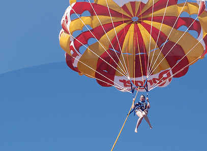 Parasailing at Mill Point - Tourism Canberra