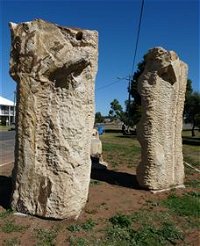 Fossilised Forrest Sculptures - Accommodation Rockhampton
