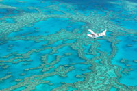 Scenic Flight - Great Barrier Reef Heart Reef Whitehaven Beach  Hill Inlet - Accommodation NT