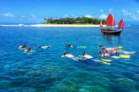 Low Island Snorkelling Private Charter Aboard Authentic Chinese Junk Boat - Tourism Hervey Bay