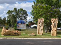 The Fossilised Forest Sculpture - Accommodation QLD