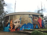 Willans Hill Water Tower Mural - Accommodation in Surfers Paradise