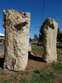 Fossilised Forrest Sculptures - Accommodation QLD