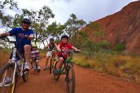 From Yulara Discover Uluru Half Day Bike Tour