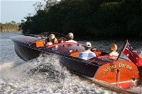 Noosa River Cruise for 3 to 4 people on a Classic Mahogany Speed Boat - 90 min. - Accommodation Adelaide