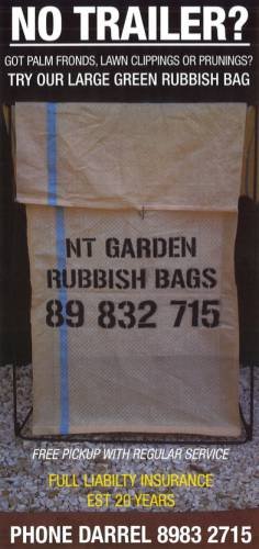NT Garden  Rubbish Bags - Internet Find