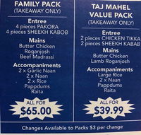 Taj Mahal Indian Restaurant - Australian Directory