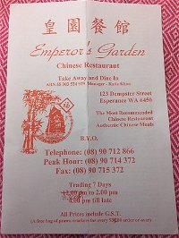 Emperor's Garden Chinese Restaurant - Internet Find