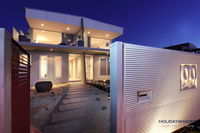 Nautilus Villa Luxury Retreat modern large double beachfront townhouse water views - Click Find