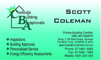 Cooloola Building Approvals - DBD