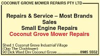 Coconut Grove Mower Repairs Pty Ltd - Click Find