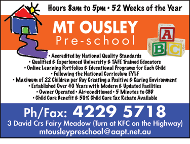 Mt Ousley Pre School - thumb 1