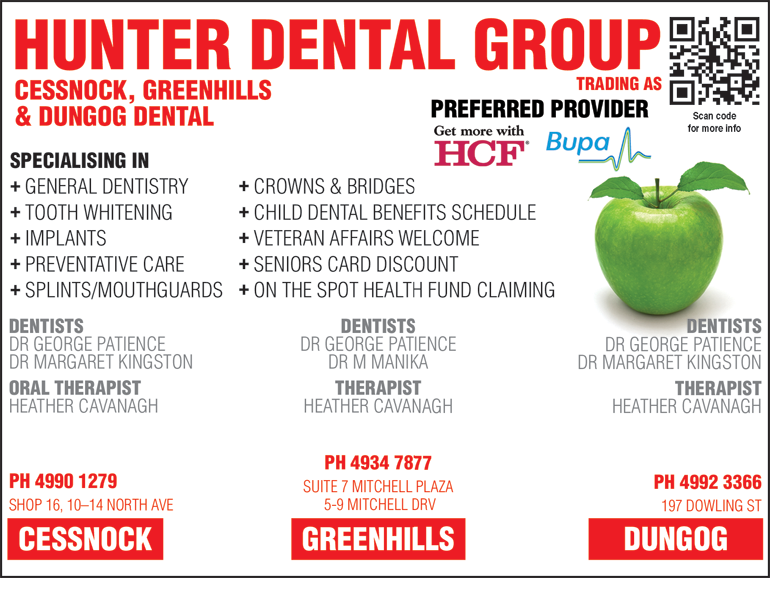Hunter Dental Group Cessnock, Greenhills & Dungog Dental - thumb 1