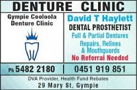 Gympie Cooloola Denture Clinic - Dentists Hobart