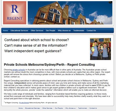Regent Consulting - Canberra Private Schools