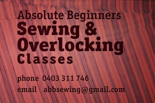 Absolute Beginners Sewing and Overlocking Classes - Canberra Private Schools