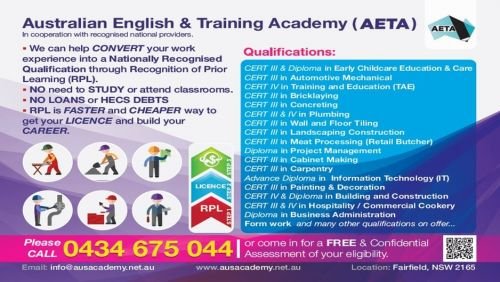 Australian English amp Training Academy