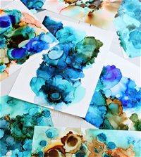 Alcohol Ink Art Class - Accommodation Redcliffe