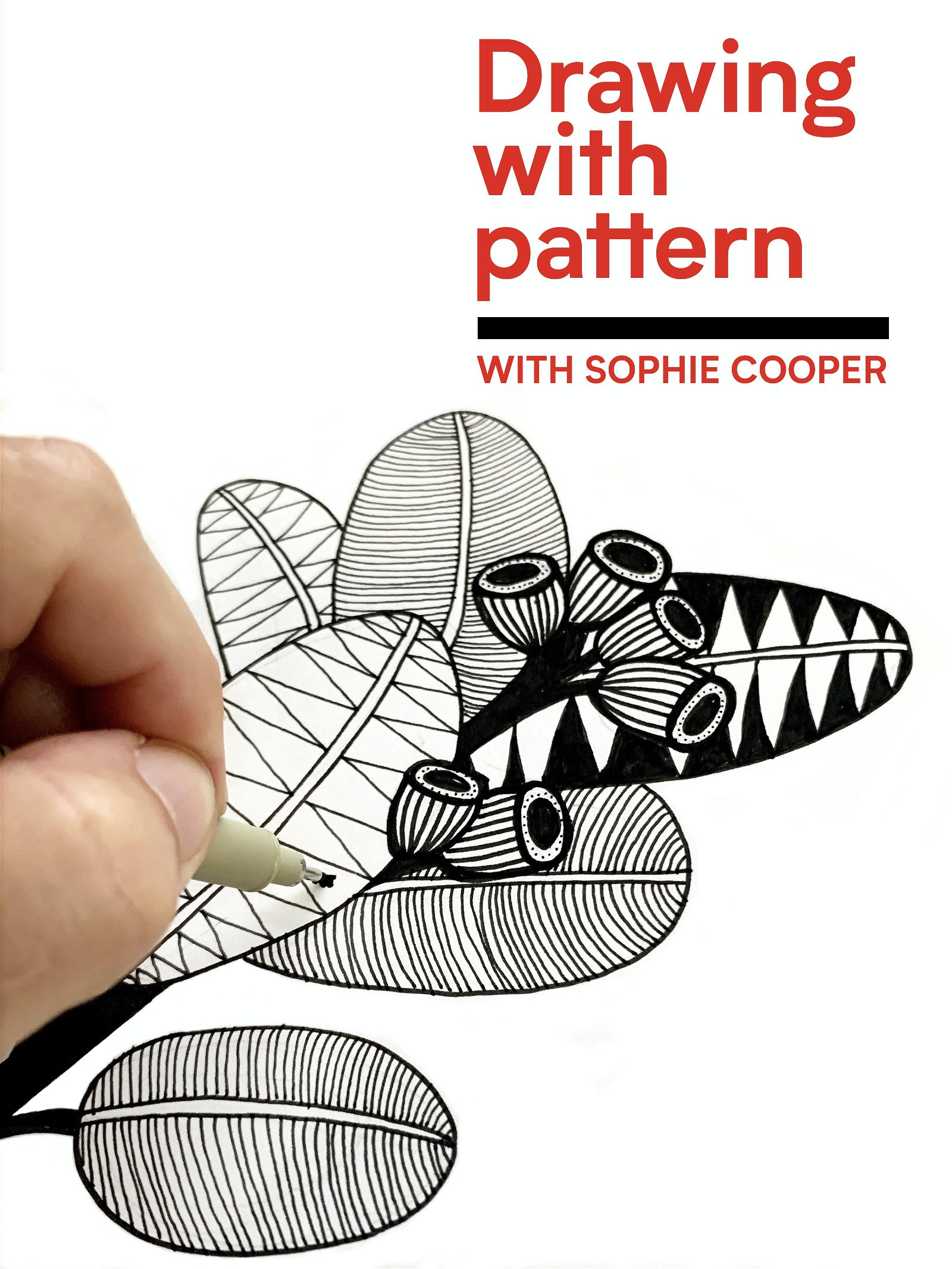 Online live streaming class Drawing with Pattern Sydney