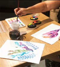 Paint and Sip Class Watercolour and Wine - New South Wales Tourism 