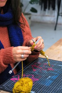 Knit  Sip Make a Cosy Scarf - Restaurant Find