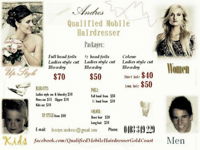 Qualified Mobile Hairdresser Andres - Gold Coast - Hairdresser Find