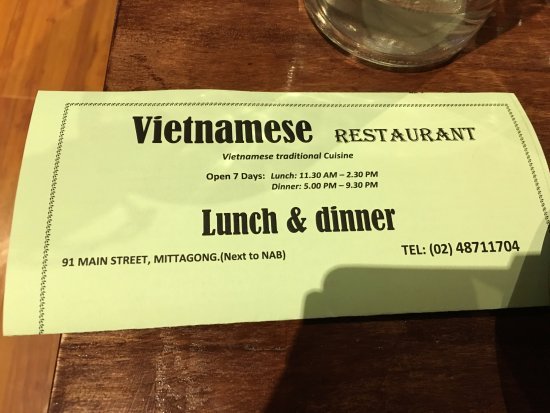 Vietnamese Restaurant - Broome Tourism
