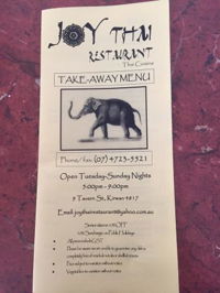 Joy Thai Restaurant - Lightning Ridge Tourism