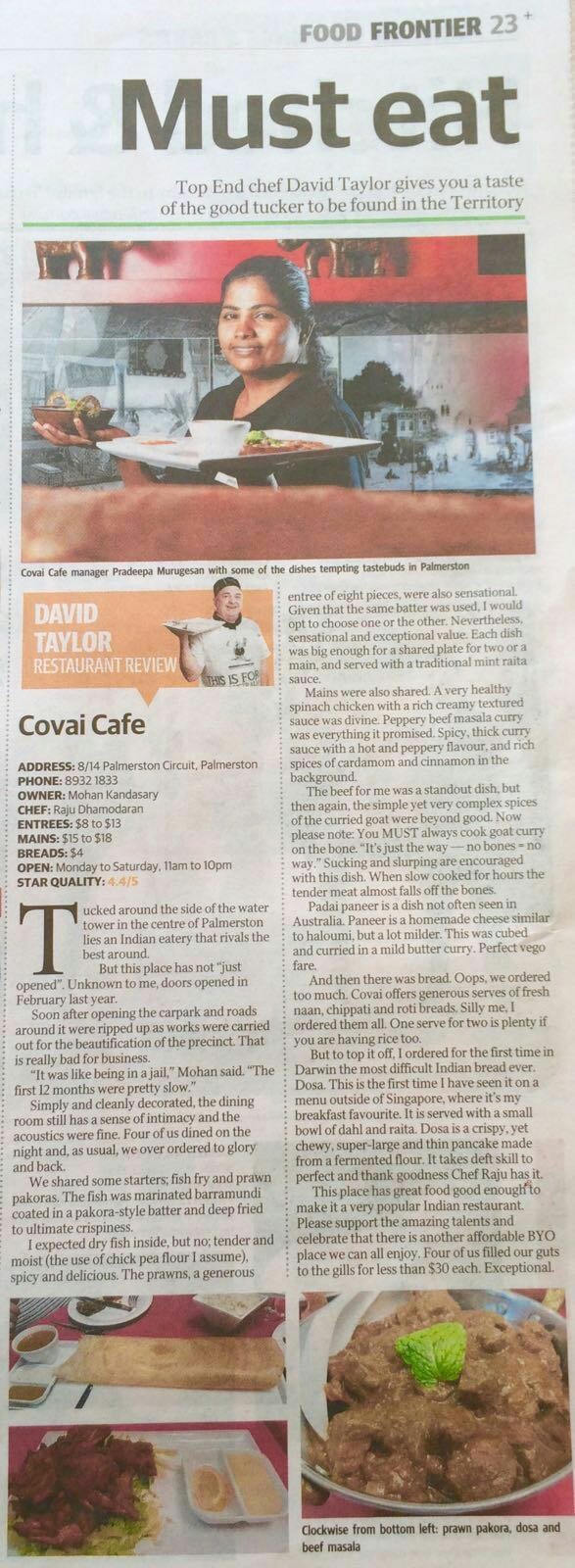 Covai Cafe - Restaurant Darwin 3