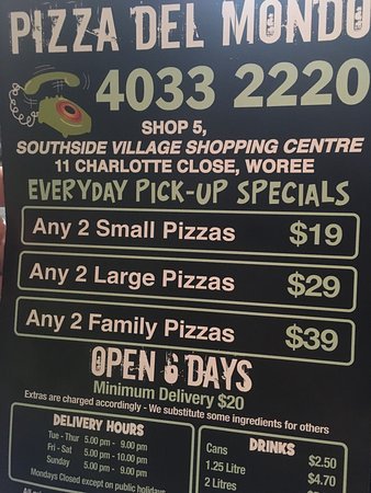 Pizza Del Mondo Cairns - Tourism Gold Coast