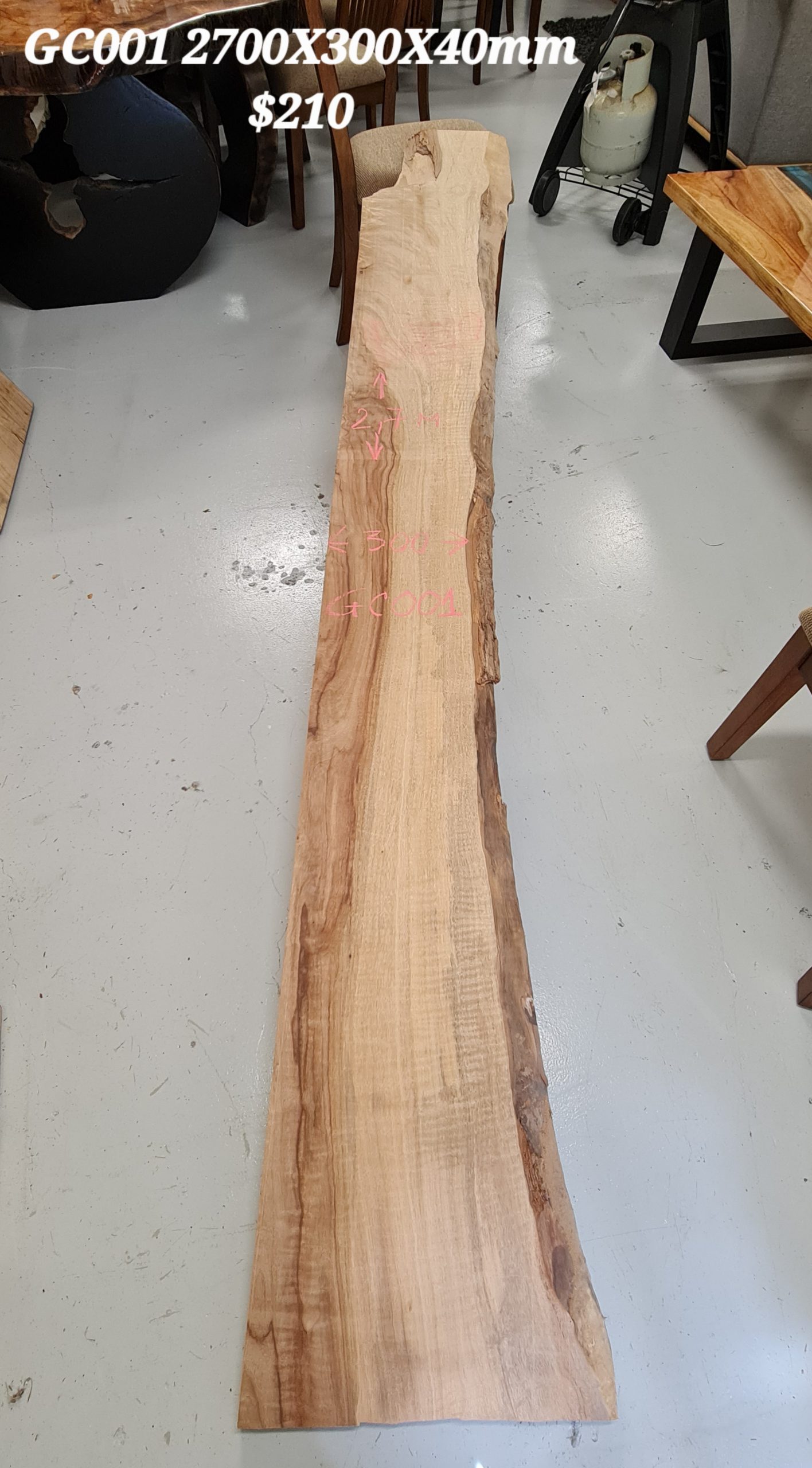 Camphor Slab GC001 2700x300x40mm
