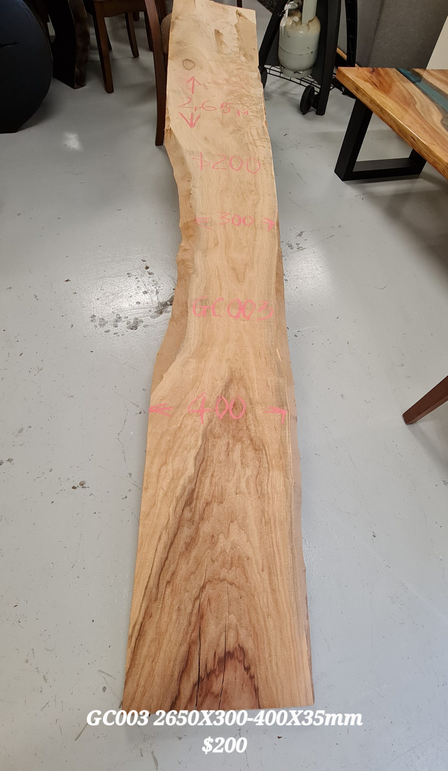 Camphor Slab GC003 2650×350-400x35mm