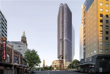 'Pill-shaped' tower above historical postal building approved in Sydney