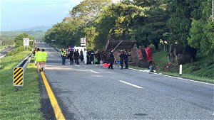 At least 10 Cuban migrants die after truck overturns in Mexico, officials say