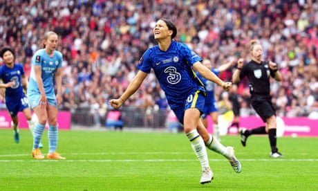 Chelsea clinch double as Sam Kerr sinks Manchester City to win FA Cup final