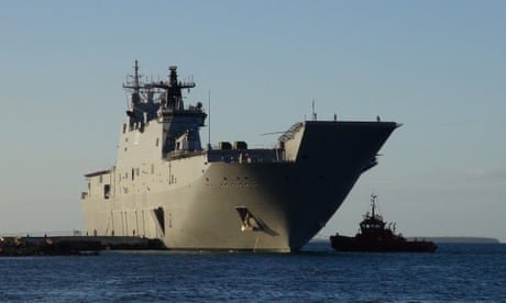 Covid-stricken Australian aid ship makes contactless delivery to virus-free Tonga