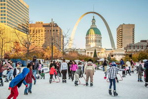 Discover Winterfest: St. Louis Premier Holiday Festival Brings Festive Joy with Ice Skating, Fire Pits, and Enchanting Lights at Gateway Arch Park