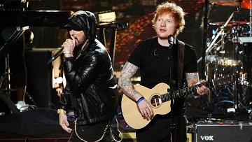 Eminem performs 'Lose Yourself' during surprise appearance at Ed Sheeran's Detroit concert