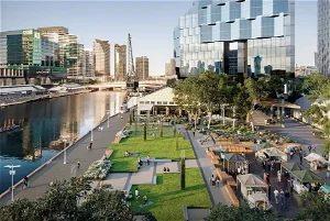 Riverfront park underway on Melbourne