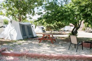 FunStays Glamping Setup Tent In RV Park #2 OKGT-T2