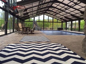 Most Fun Home In Wisconsin: Indoor Heated Pool, Basketball Court, Rock Climbing Wall, Ropes/Obstacle Course, Play-Set, Trampolin